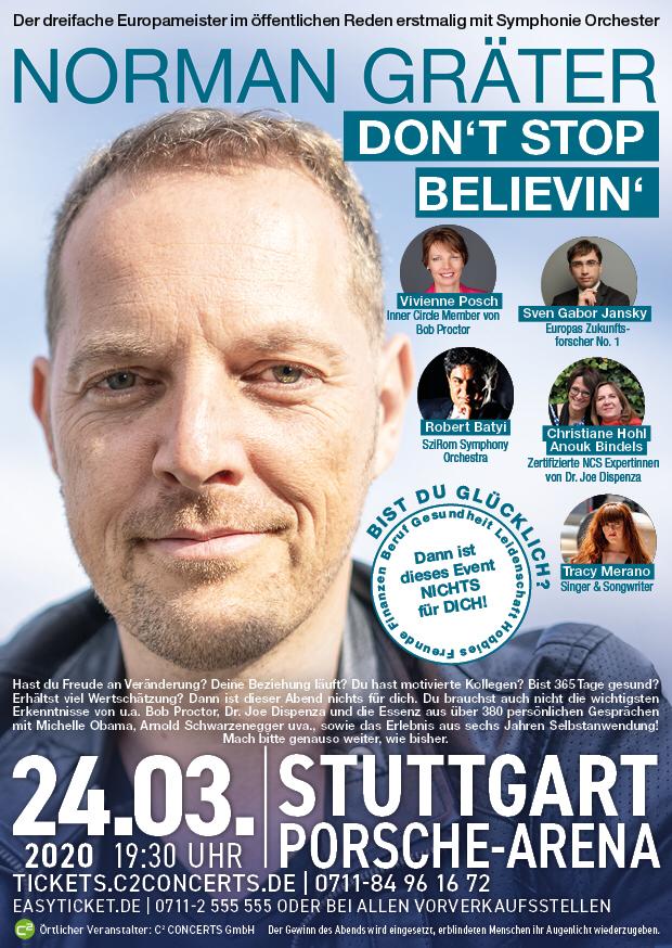 Glaube an deinen Traum - Event mit Norman Gräter - 2020 01 27 Plakat